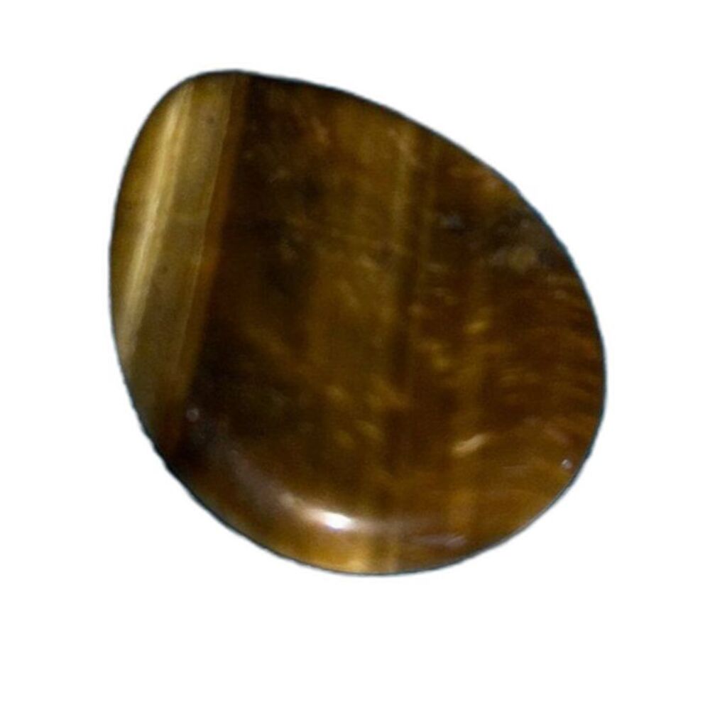 NEW 1pc 1.7 inch Thumb Worry Stone For Anxiety Chakra Crystals Tiger's Eye